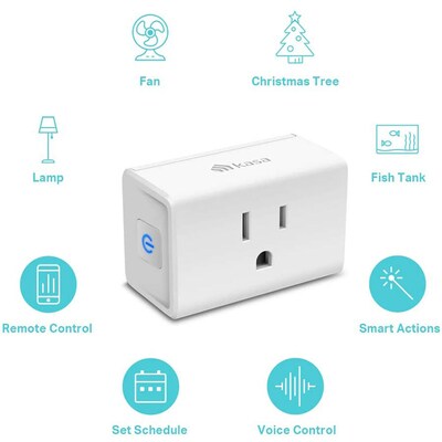 TP-Link Kasa Smart Wi-Fi Plug Mini, 2-Pack (EP10P2)