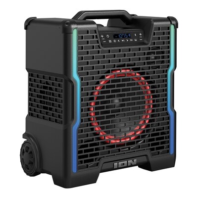 ION Block Rocker Icon Bluetooth All-Terrain Portable Speaker, Water Resistant, Black (IONBLCKRCKRX)