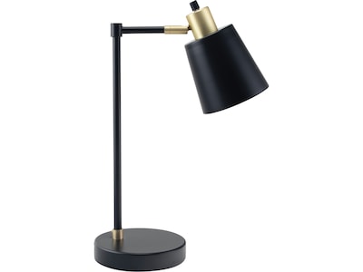 V-Light LED Desk Lamp, 19H, Gold/Black Matte Metal (SV20106TH)