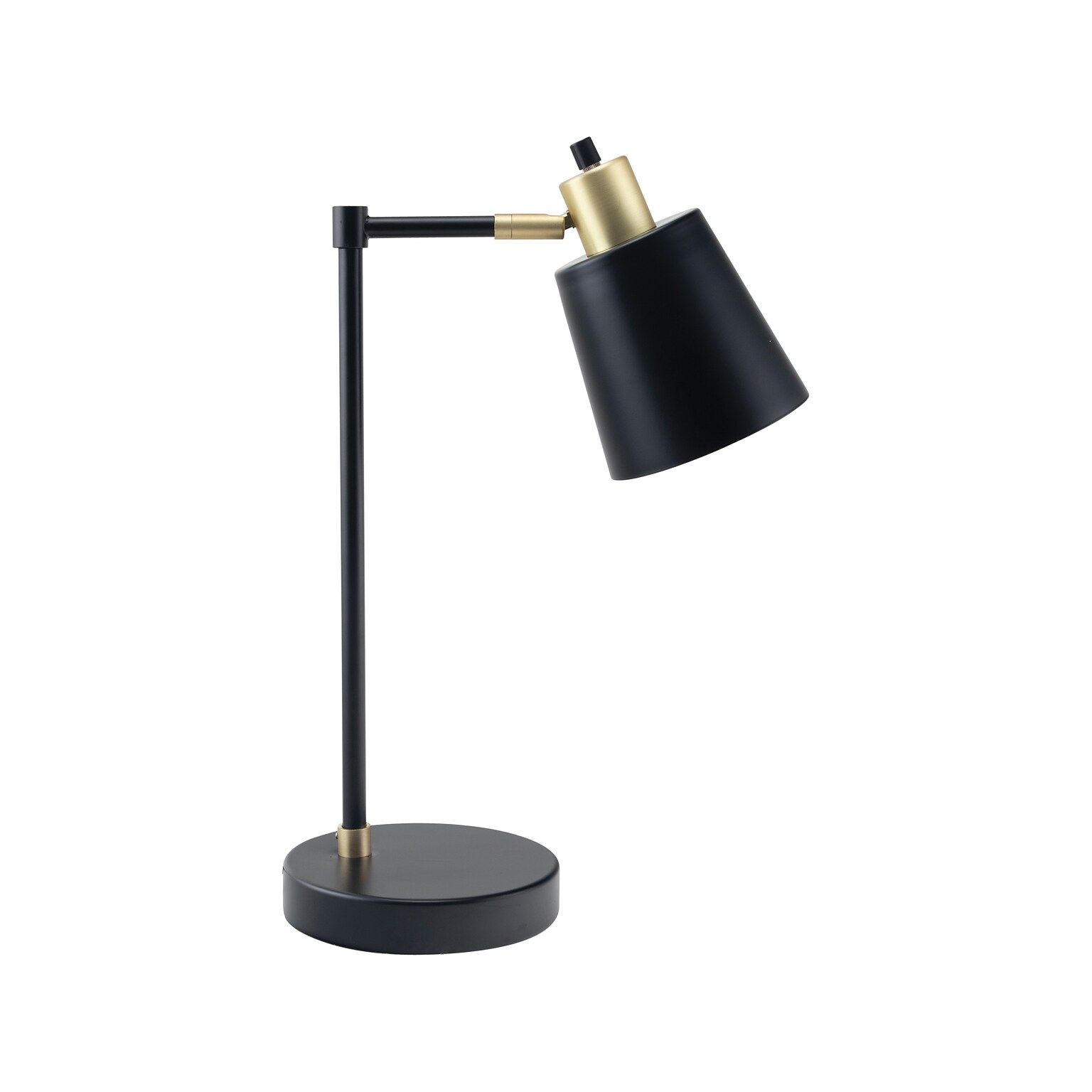 V-Light LED Desk Lamp, 19H, Gold/Black Matte Metal (SV20106TH)