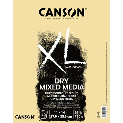 Canson XL Series 11 x 14 Mixed Media Sketch Pad, 10 Sheets/Pad, 2/Bundle (MCXC31078P013-2)
