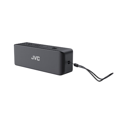 JVC True Wireless Bluetooth Portable Stereo Speaker, Waterproof, Black (SPS-Q4BT)