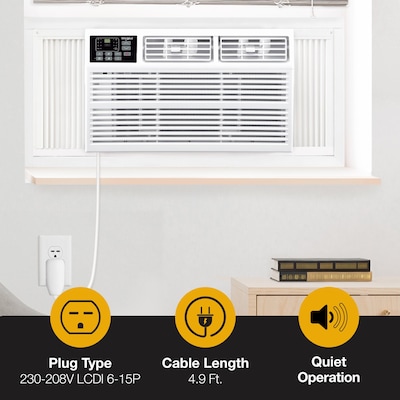 Whirlpool 230-Volt 12,000 BTU Window Air Conditioner with Remote, White (WHHW122AW)