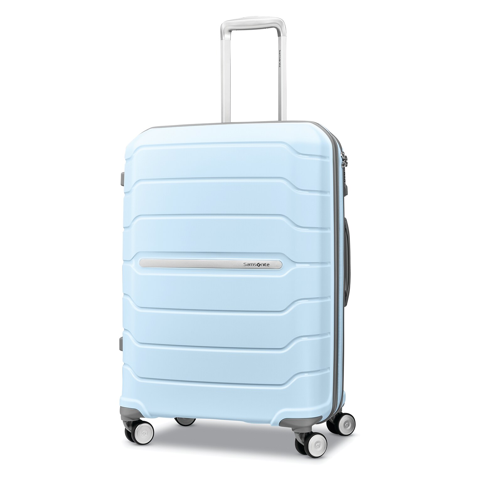 Samsonite Freeform 24.0 Hardside Suitcase, 4-Wheeled Spinner, Sky Blue (78256-1809)
