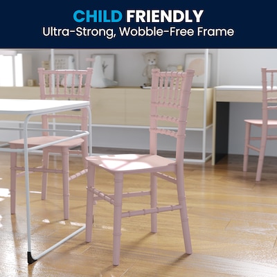 Flash Furniture Resin Kids Chiavari Chair, Pink (LEL7KPK)
