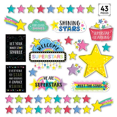 Creative Teaching Press Shine Bright Bulletin Board Set, 43/Set (CTP10918)