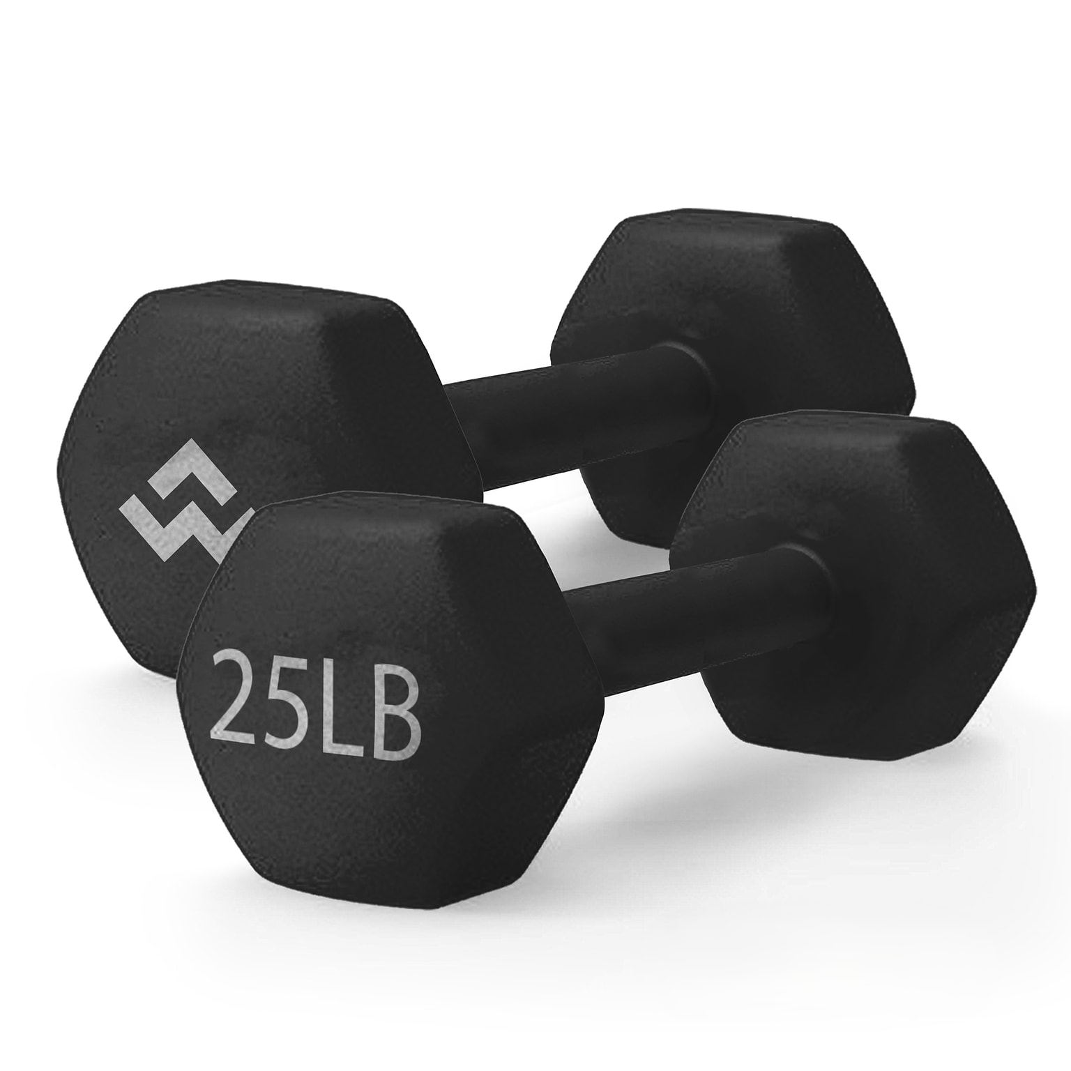 WeCare Fitness Neoprene Coated 25 Lbs Dumbbells for Non-Slip Grip,  2/Set (WFN100009)