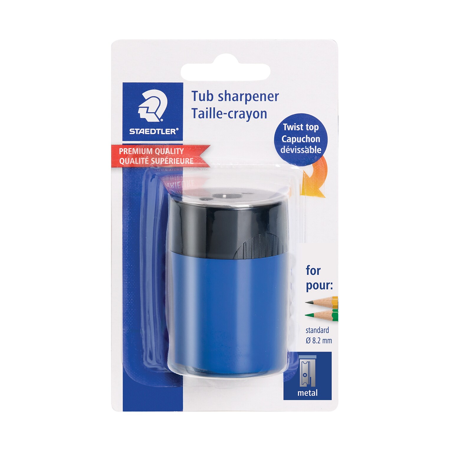 Staedtler Manual Pencil Sharpener, Assorted Colors (511 63 BK 02NA)