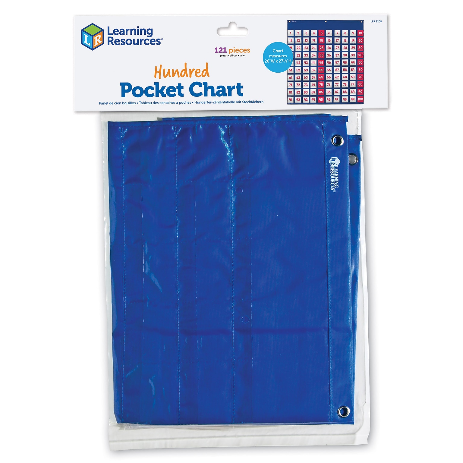 Learning Resources Hundreds Pocket Chart, 26W x 27-1/2H (LER2208)