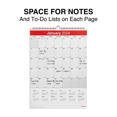 2024-staples-12-x-17-wall-calendar-white-red-st53913-24-quill-com