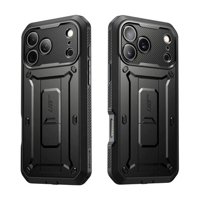 SUPCASE Unicorn Beetle Pro Case for iPhone 17 Pro, Shock Absorbing, Black (SUP-iPhone2025Pro-UBPro-SP-Black)