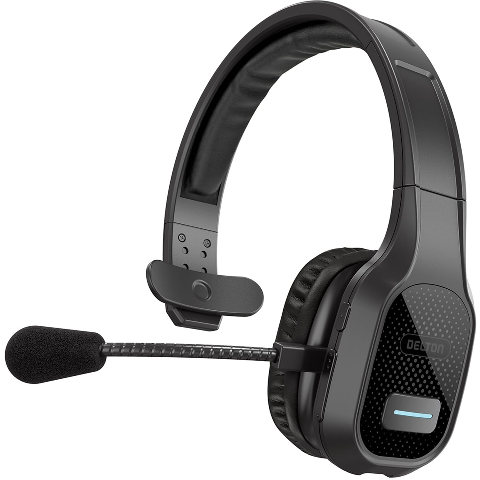 Delton 20X Professional Noise Canceling Bluetooth On Ear Computer Headset with Microphone, Black (DBTHEAD20X)