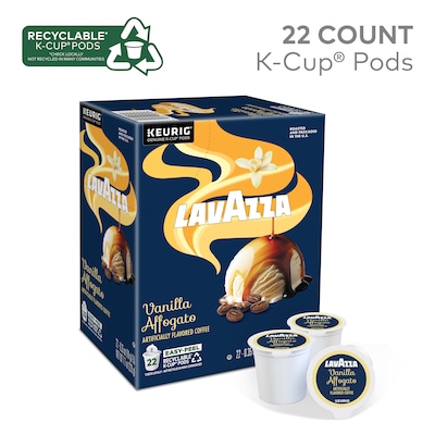 Lavazza Vanilla Affogato Coffee Keurig® K-Cup® Pods, Light Roast, 22 Pods/Box (5000384733)