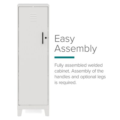 Space Solutions 49.38" Pearl White Storage Locker (25226)