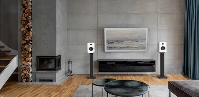 Kanto REN RENMW 200W Indoor Shelf Speaker, Matte White