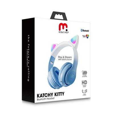 MyBat Pro Katchy Kitty Wireless Headset, Blue (BTB010001)