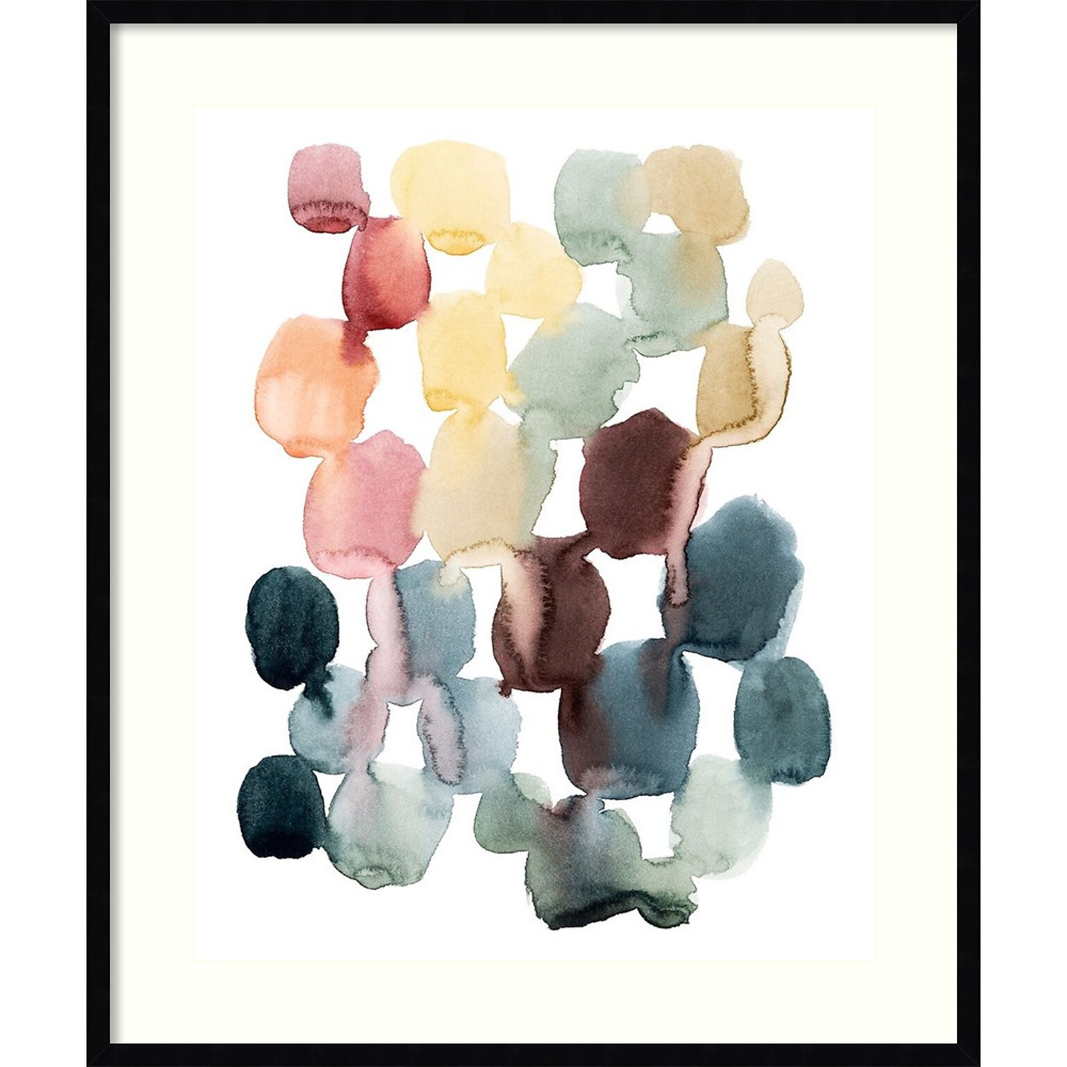 Amanti Art Desert Stones II by Grace Popp Wood Framed Wall Art Print, 31 x 37 (A42675345343)