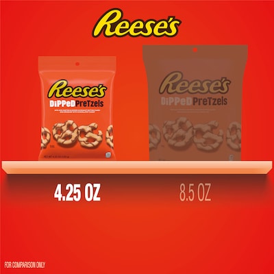 Reese's Dipped Peanut Butter Pretzels, 4.25 oz., 4/Pack (246-00288)