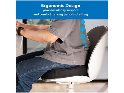 Mount-It! Ergo Collection Memory Foam Ergonomic Seat Cushion, Black (MI-1104)