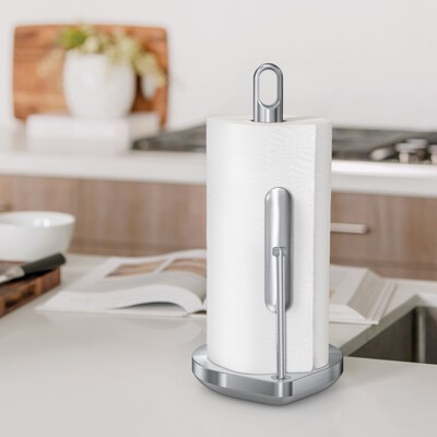 simplehuman Tension Arm Paper Towel Holder, Brushed Stainless Steel (KT1203)
