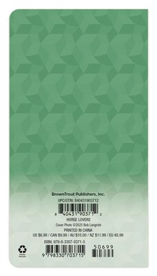2026-2027 BrownTrout Horse Lovers 3.5 x 6.5 Monthly Planner (9798330703715)