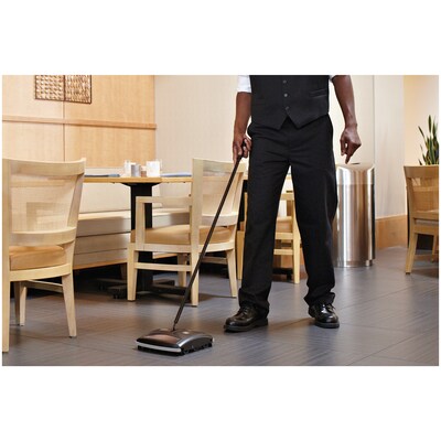 Rubbermaid Executive Series  8" Single-Action Sweeper, Black (FG421288BLA)