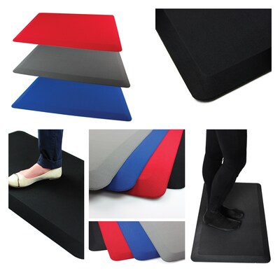 Floortex Standing Comfort Mat, 16" x 24", Gray (CC1624GRY)