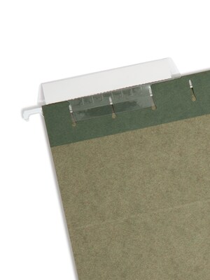 Smead Hanging File Folders, 1/3-Cut Tab, Letter Size, Standard Green, 25/Box (64035)