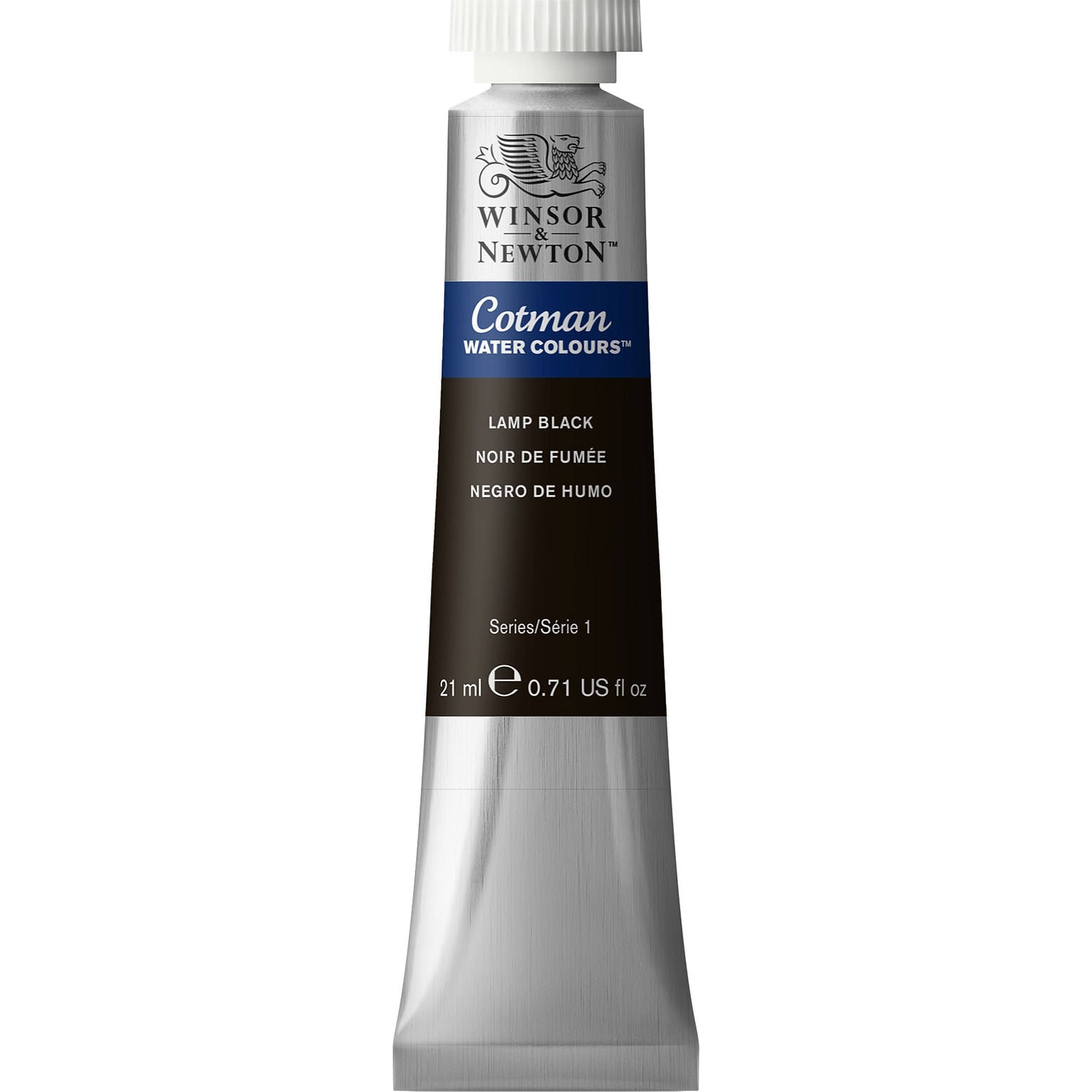 Winsor & Newton Watercolor Paint Tube, Lamp Black (WNX0308337)
