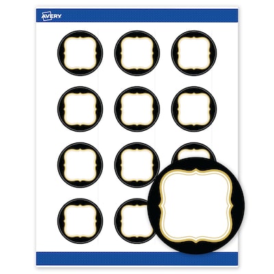 Avery Round Laser/Inkjet Multipurpose Labels, 2, White, 120/Pack (19479370885)