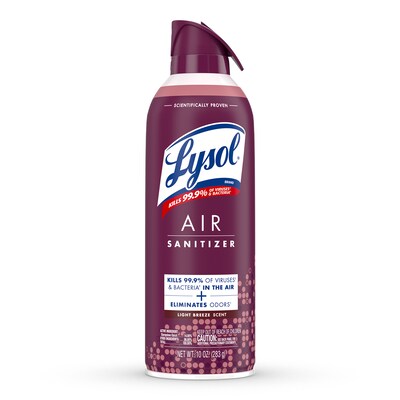 Lysol Air Sanitizer Handheld, Light Breeze Scent, 6/Carton (19200-99394CT)