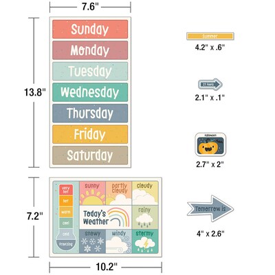 Carson Dellosa Education We Belong Calendar Bulletin Board Set, 2 Sets/Bundle (CD-110568-2)