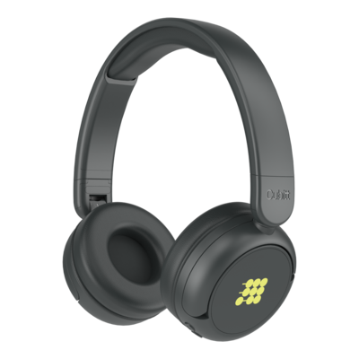 Cubitt Jr. Wireless Active Noise Canceling Over-Ear Headphones, Bluetooth, Obsidian Black (CTANCJR-1)