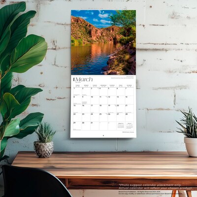 2026 BrownTrout Arizona Wild & Scenic 12" x 12" Monthly Wall Calendar (9798330702145)