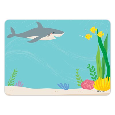 Creative Teaching Press Adhesive Sea Friends School Name Tags, 3.5 x 2.5, 36/Pack, 3 Packs/Bundle (CTP11031-3)
