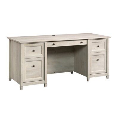 Sauder Edge Water Executive Desk, Chalked Chestnut (418795)