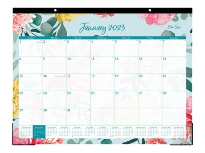 2023 Blue Sky Reflections 22 x 17 Monthly Desk Pad Calendar, Multicolor (117886-23)