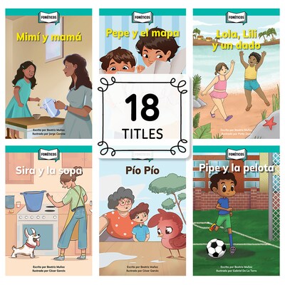 Creative Teaching Foneticos Decodable Readers Set 1 Picture Book, 18 Books/Set (CTP11022)