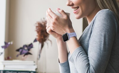 LAX Lace Silicone Band for Apple Watch, Gray Blue