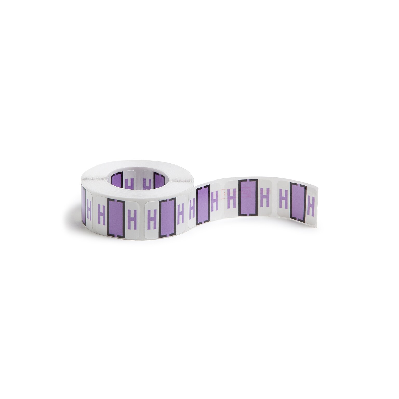 Smead BCCR Color Coded Alphabetic Labels, H, Lavender, 500/Roll (67078)