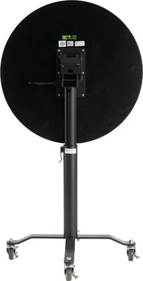 NPS PCT Series Premium Plus 36 Round Café Table, Adjustable Height, Black/Mahogany (PCT136PBTMMY)