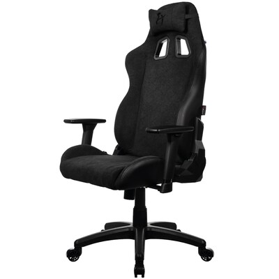 Arozzi Avanti Soft Fabric Ergonomic Racing Gaming Chair, Pure Black (AVANTI-SFB-PBK)