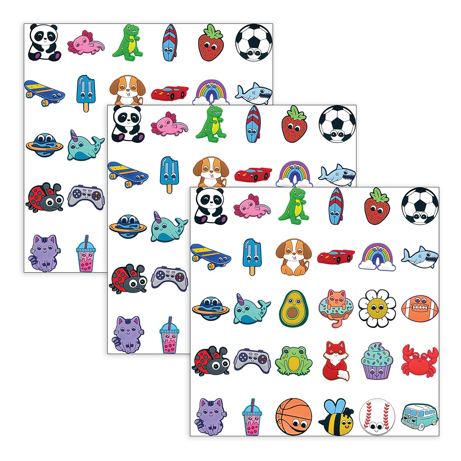 Teacher Created Resources Pencil Charms, Multicolored, 60/Pack, 3 Packs/Bundle (TCR20003-3)