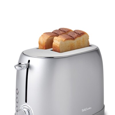 Betty Crocker 2-Slice Pop-Up Toaster, Silver (BC-4621S)