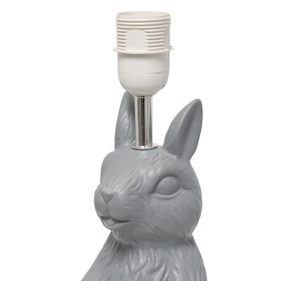 Simple Designs Cute Wonders 16.33" LED Table Lamp, Gray (LT2117-GRY)