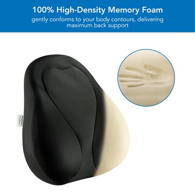 Mount-It! Ergo Collection Memory Foam Curved Back Support, Black (MI-1105)