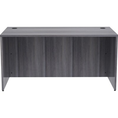 Lorell Essentials Series Rectangular Desk Shell, 60W x 30D x 29.5H, Weathered Charcoal (LLR69547)