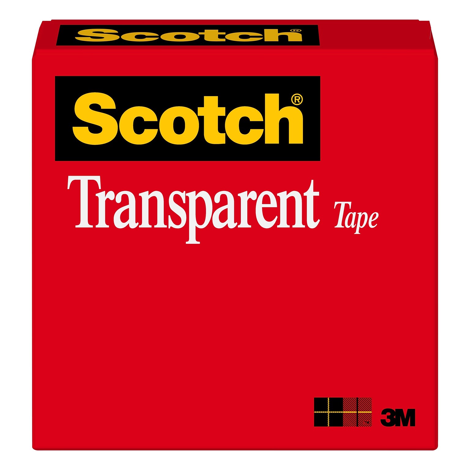 Scotch® Transparent Tape Refill, 1/2 x 36 yds., 1 Roll (600)