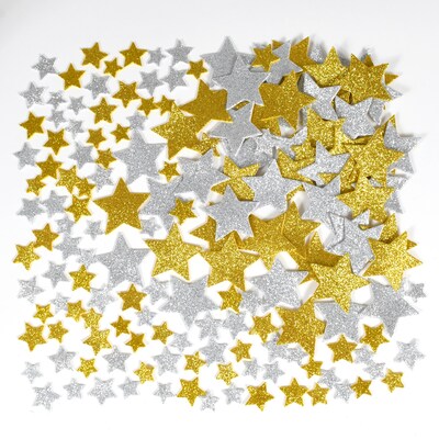 Ready2Learn Glitter Star Stickers, Multicolored, 168/Pack, 3/Bundle (CE-10083-3)