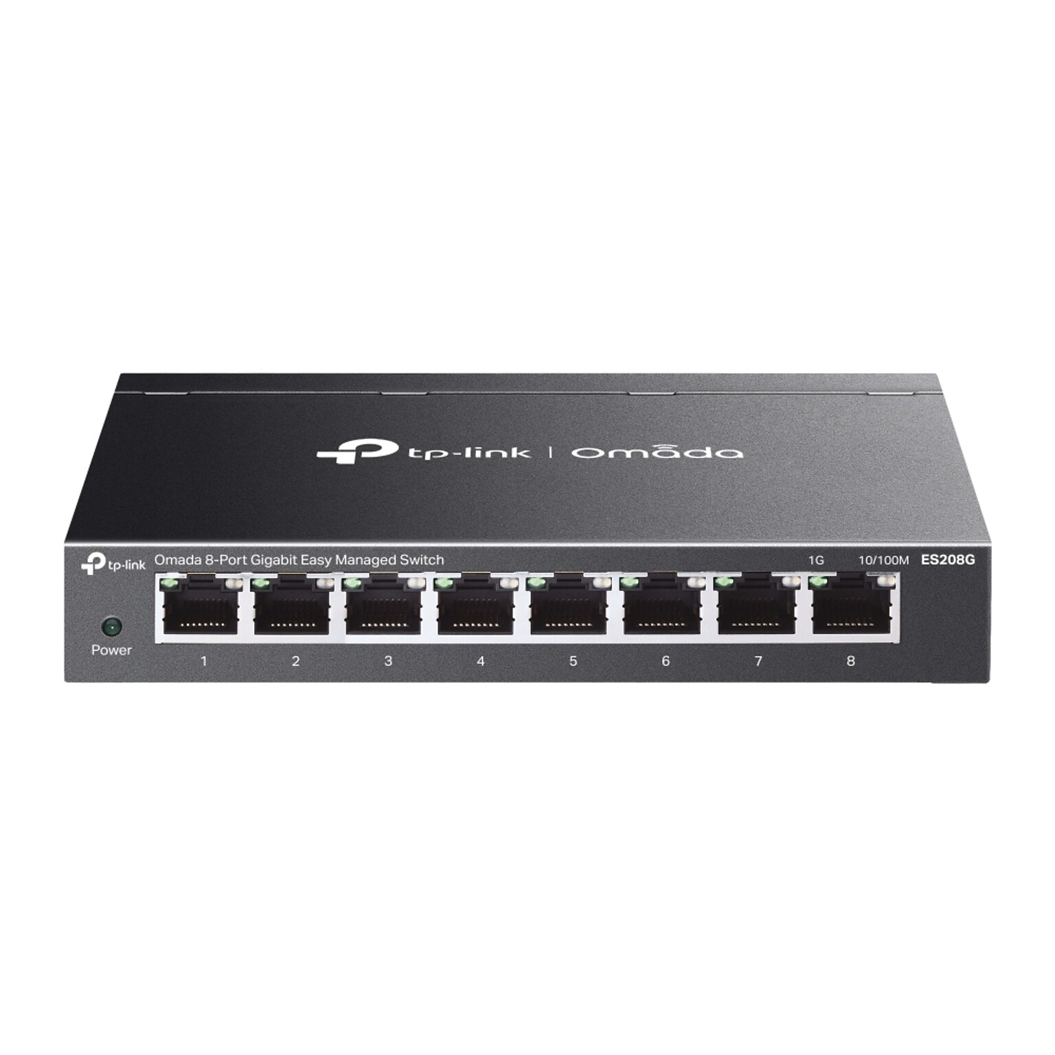 TP-Link Omada 8-Ports Gigabit Ethernet Managed Switch 1000Mbps, Black (ES208G)